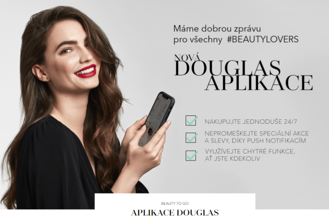 Douglas mobile app with exclusive discount codes and loyalty club benefits